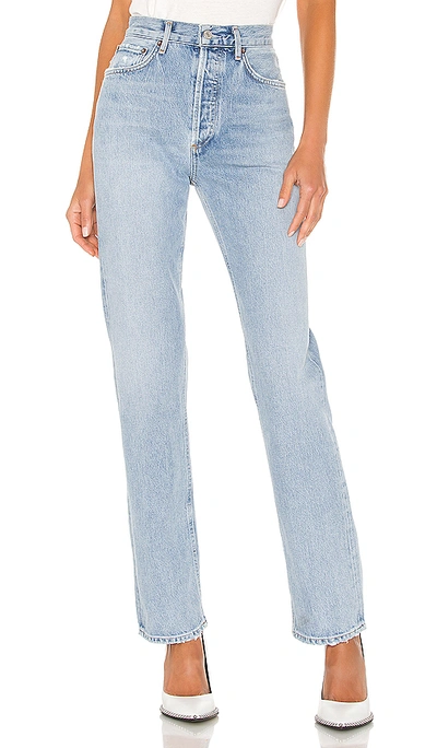 Agolde Lana Straight Jeans In Blue