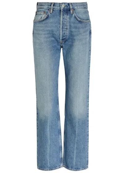 Agolde Lana Straight-leg Jeans In Blue