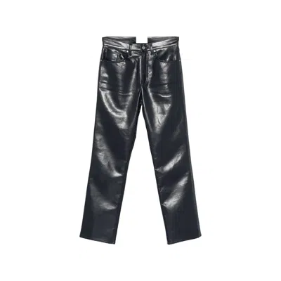 Agolde Lana Straight-leg Trousers In Blue