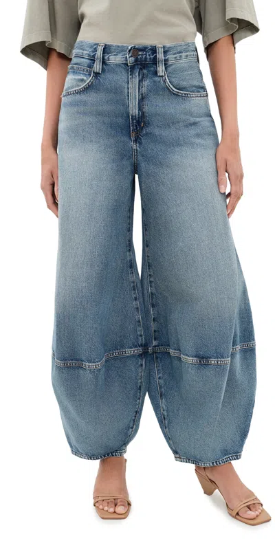 Agolde Lantern Jeans Avenue In Blue