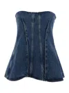 Agolde Lara Corset In Blue