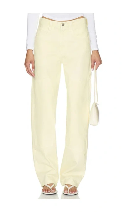 Agolde Laria Pierced Jeans In Yellow