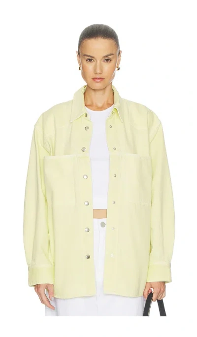 Agolde Laria Shirt In Yellow