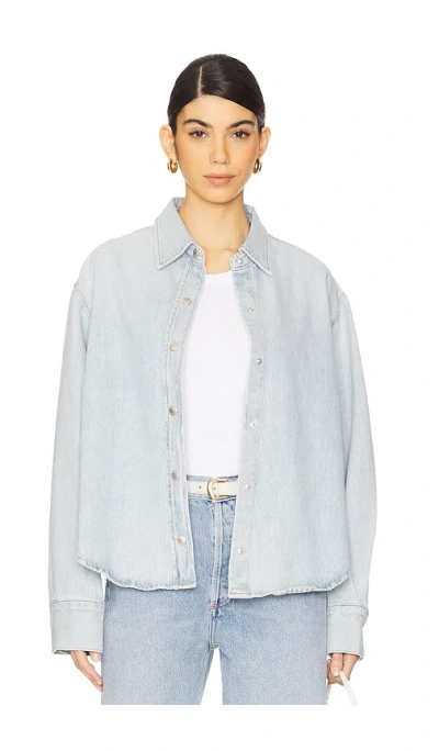 Agolde Laurel Shirt In Cluster (pale Vint I