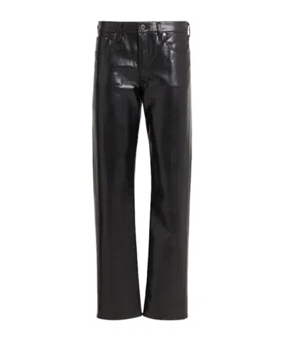 AGOLDE LEATHER CASUAL PANTS