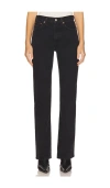 Agolde Leena Bootcut Jeans In Black