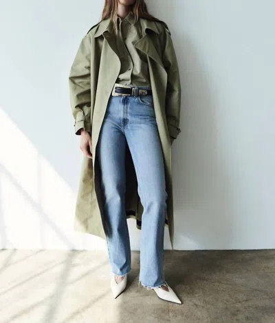 Agolde Leena Flare Jean In Stage In Blue