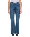 Agolde Leena Flared Jeans In Blue