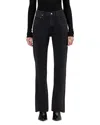 Agolde Leena High Rise Baby Flare Jeans In Forecast In Black