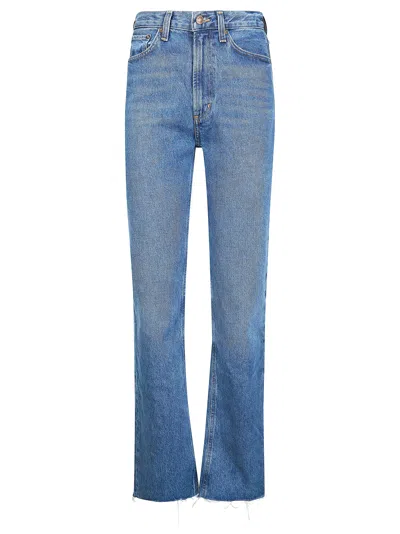 Agolde Leena High-waisted Jeans For Women In Blue