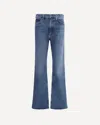 Agolde Blue Jeans With Logo Patch On The Rear And Flared Leg In Blue