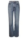Agolde Flared Five-pocket Jeans With Zip Closure In Blue
