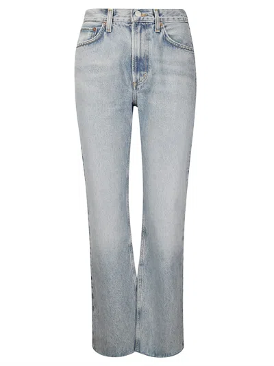 AGOLDE LEENA MID RISE BABY FLARE JEAN