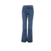 Agolde Denim Trousers With Belt Loops In Blue