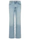 Agolde Five-pocket Denim Trousers In Blue