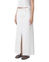 Agolde Leif Denim Skirt In Milkshake