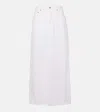 Agolde Leif Denim Skirt In White