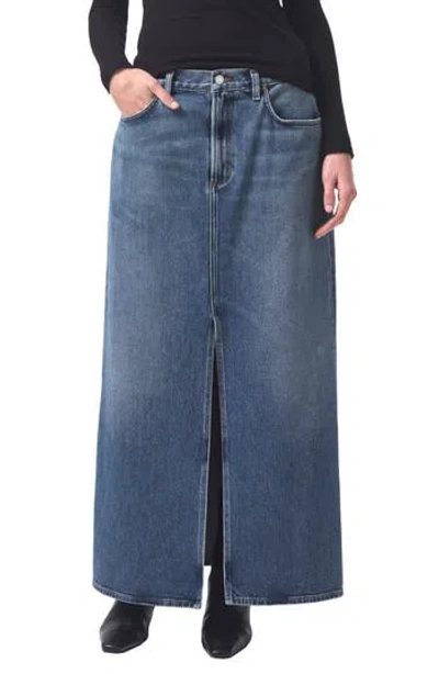 AGOLDE AGOLDE LEIF LONGLINE DENIM SKIRT
