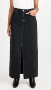 Agolde Leif Skirt In Spider In Black