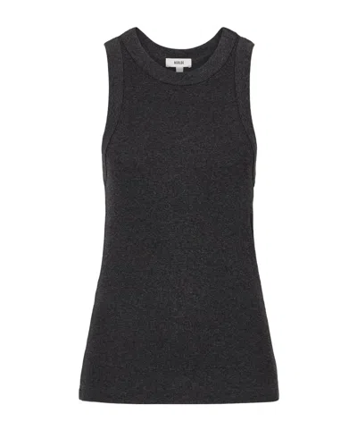 Agolde Leigh Jersey Tank Top In Brown
