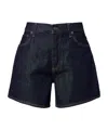 Agolde Leith Low Slung Relaxed Fit Shorts Rinse In Blue