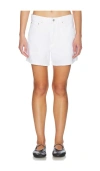 Agolde Five-pocket Denim Shorts In White