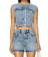 Agolde + Net Sustain '70s Organic Denim Vest In Multi