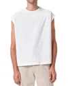 Agolde Mens Leonard Crewneck Cotton-t-shirt White Xl In White