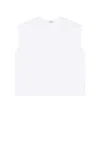 Agolde Leonard Sleeveless Tee In White