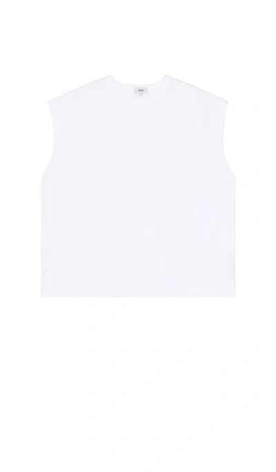 Agolde Leonard Sleeveless Tee In White