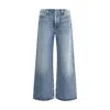 Agolde Crossed Denim Wide Leg Pants