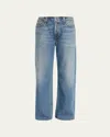 Agolde Lex Low-rise Wide-leg Jeans In Blue