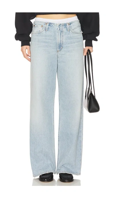 Agolde Lex Low Slung Baggy In Blue