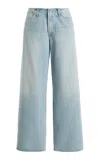 Agolde Lex Rigid Low-rise Wide-leg Jeans In Blue