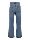 Agolde '90's ' Light Blue Jeans With Rips In Organic Cotton Denim Man In Blue