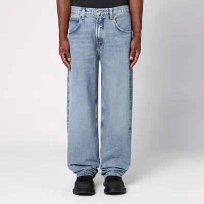 AGOLDE AGOLDE LIGHT BLUE BAGGY JEANS IN ORGANIC DENIM