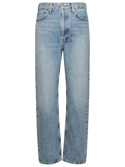 Agolde Light Blue Cotton 90�s Pinch Waist Jeans