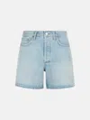 Agolde Light Blue Denim Shorts