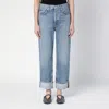 Agolde Ca Straight Low-waist Jeans By Fran In Blue