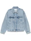 Agolde Light Blue Front Button Fastening Stefano Jacket