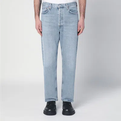AGOLDE AGOLDE LIGHT BLUE JEANS IN REGENERATED DENIM