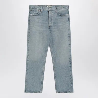 AGOLDE AGOLDE LIGHT BLUE JEANS IN REGENERATED DENIM