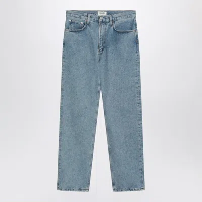 Agolde Light Blue Jeans In Regenerated Denim