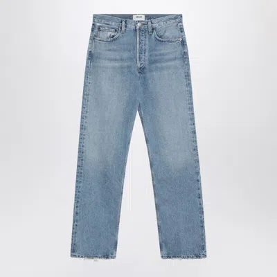 AGOLDE AGOLDE LIGHT BLUE JEANS IN REGENERATED DENIM