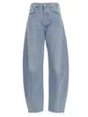Agolde Lune Pieced Jeans Light Blue In Light Blue