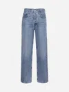 Agolde Light Blue V-waist Baggy Jeans In Fairway