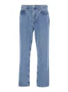 Agolde Black Waldon Jeans In Light Blue