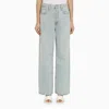 Agolde Light Blue Denim Destructured Jeans In Light Blue