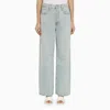 Agolde Light Blue Denim Destructured Jeans In Blue