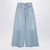 AGOLDE LIGHT BLUE WIDE DENIM JEANS